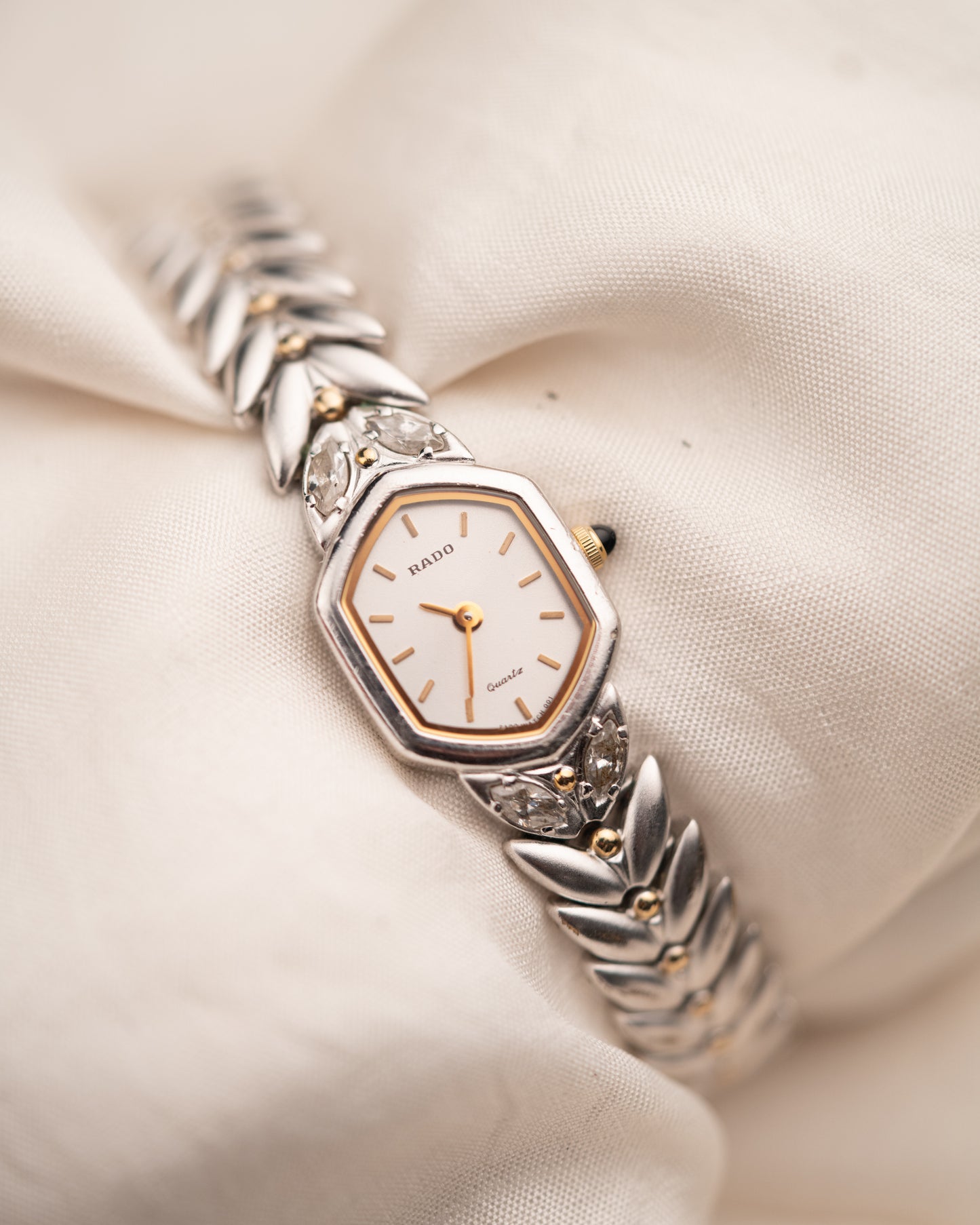 1990s Vintage Rado Leaf Link