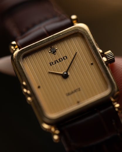 1980s Vintage Rado Diamond Tank