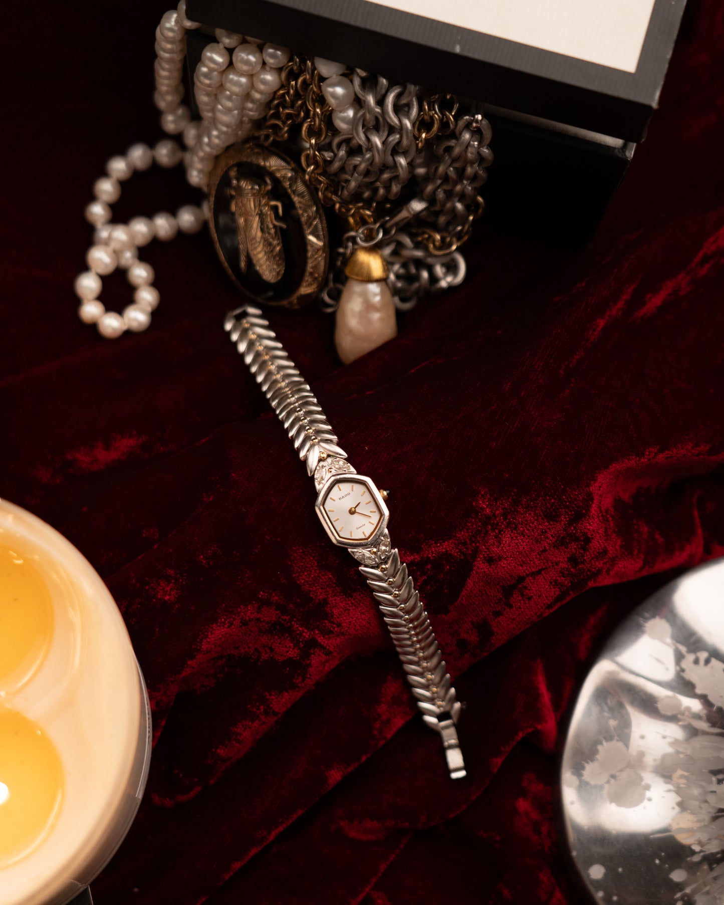 1990s Vintage Rado Leaf Link