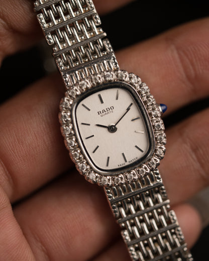 Vintage 1980s Rado Diamond Bezel