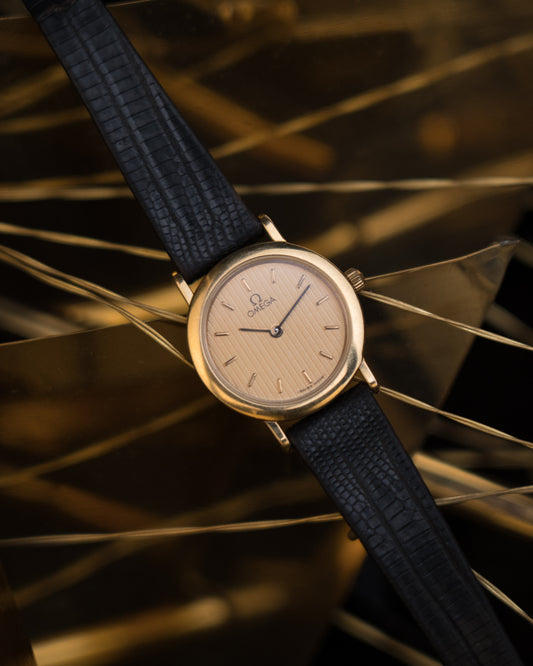 Vintage 1980s Omega de Ville Tapestry Dial