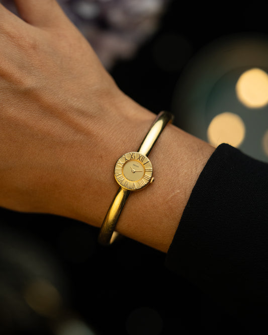 1980s Vintage Seiko Gold Bangle