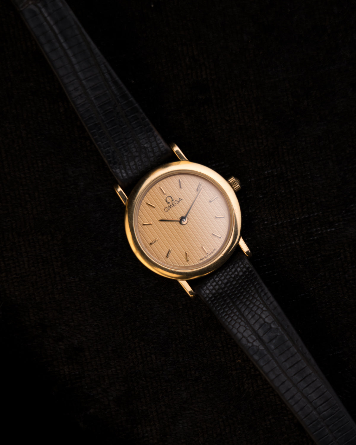 Vintage 1980s Omega de Ville Tapestry Dial