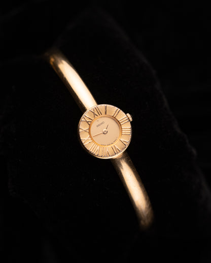 1980s Vintage Seiko Gold Bangle