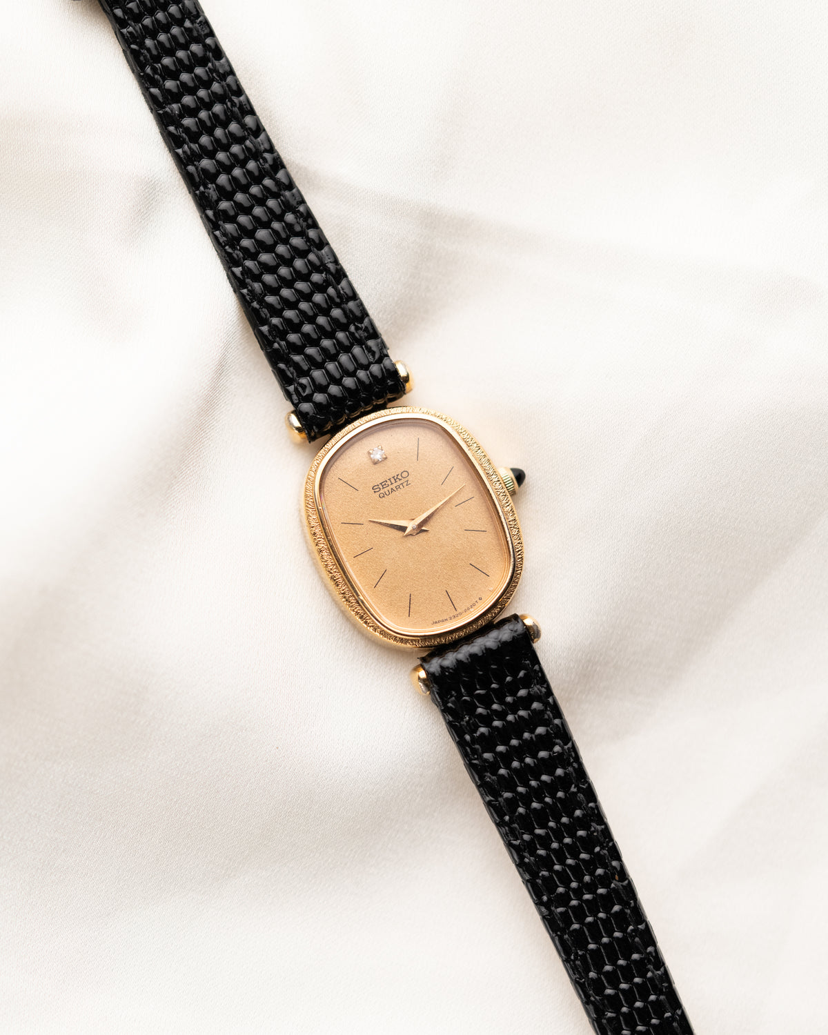1980s Vintage Seiko Diamond Marker Oval