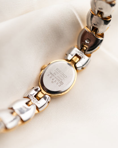 1980s Vintage Seiko Two-Tone Shell Bracelet