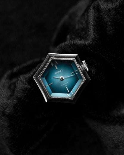 Vintage Cut Glass Seiko Ring