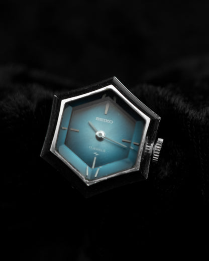 Vintage Cut Glass Seiko Ring