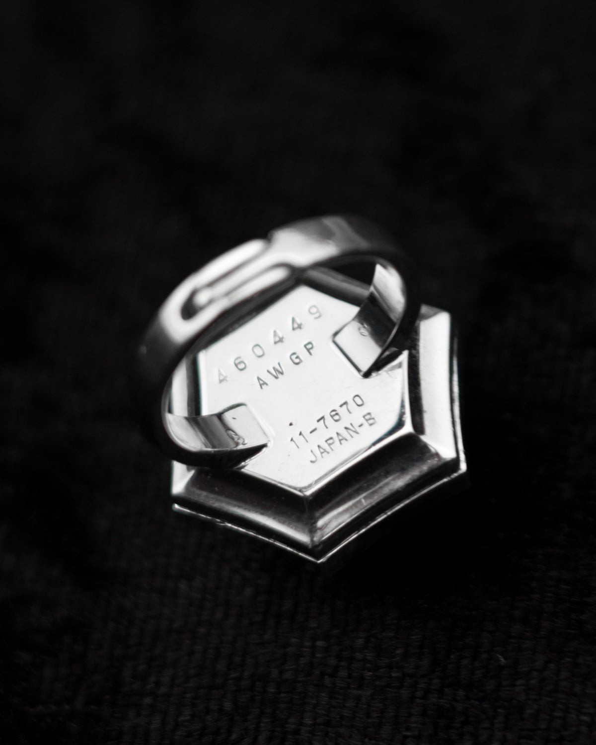 Vintage Cut Glass Seiko Ring