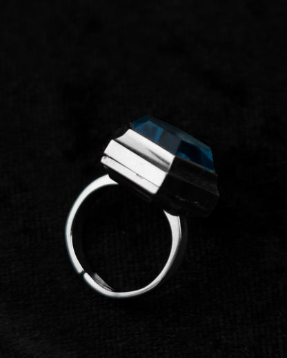 Vintage Cut Glass Seiko Ring