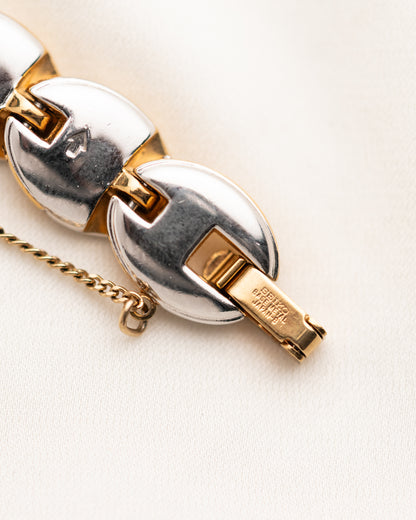 1980s Vintage Seiko Two-Tone Shell Bracelet