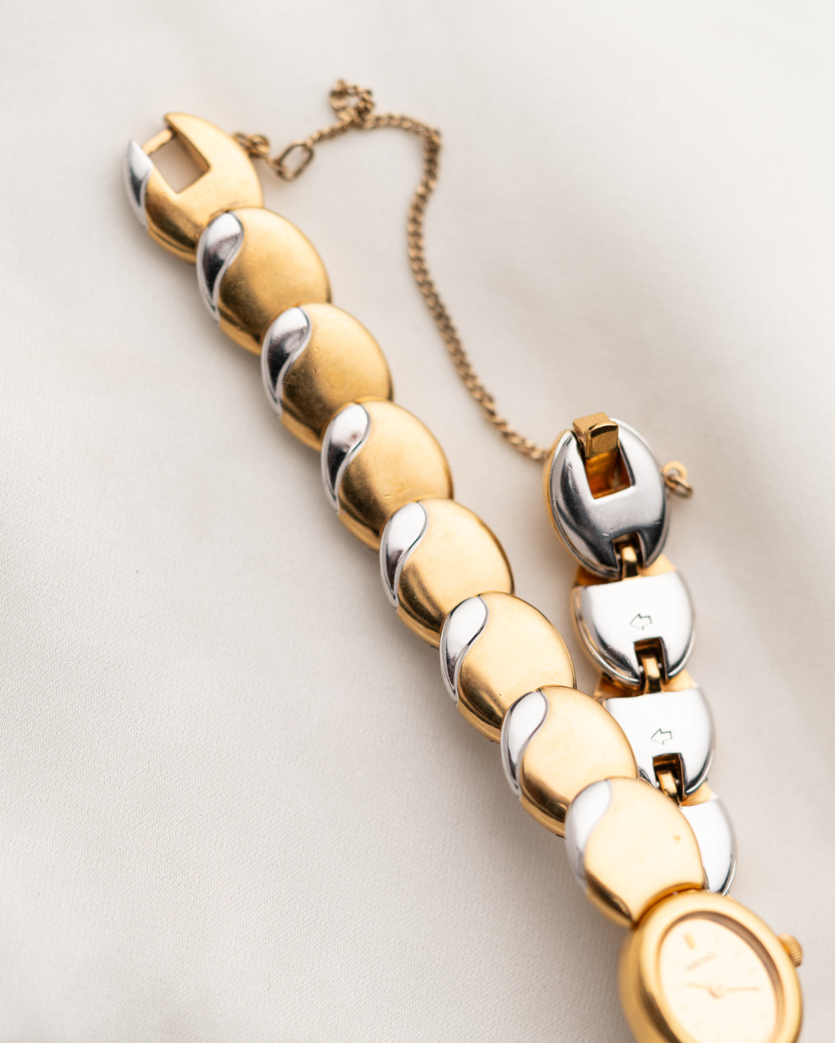 1980s Vintage Seiko Two-Tone Shell Bracelet