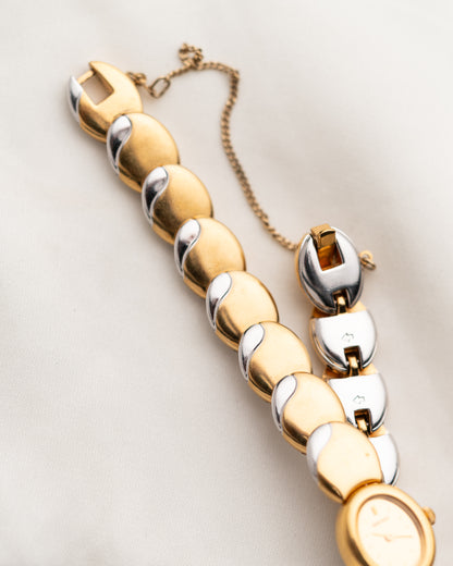 1980s Vintage Seiko Two-Tone Shell Bracelet