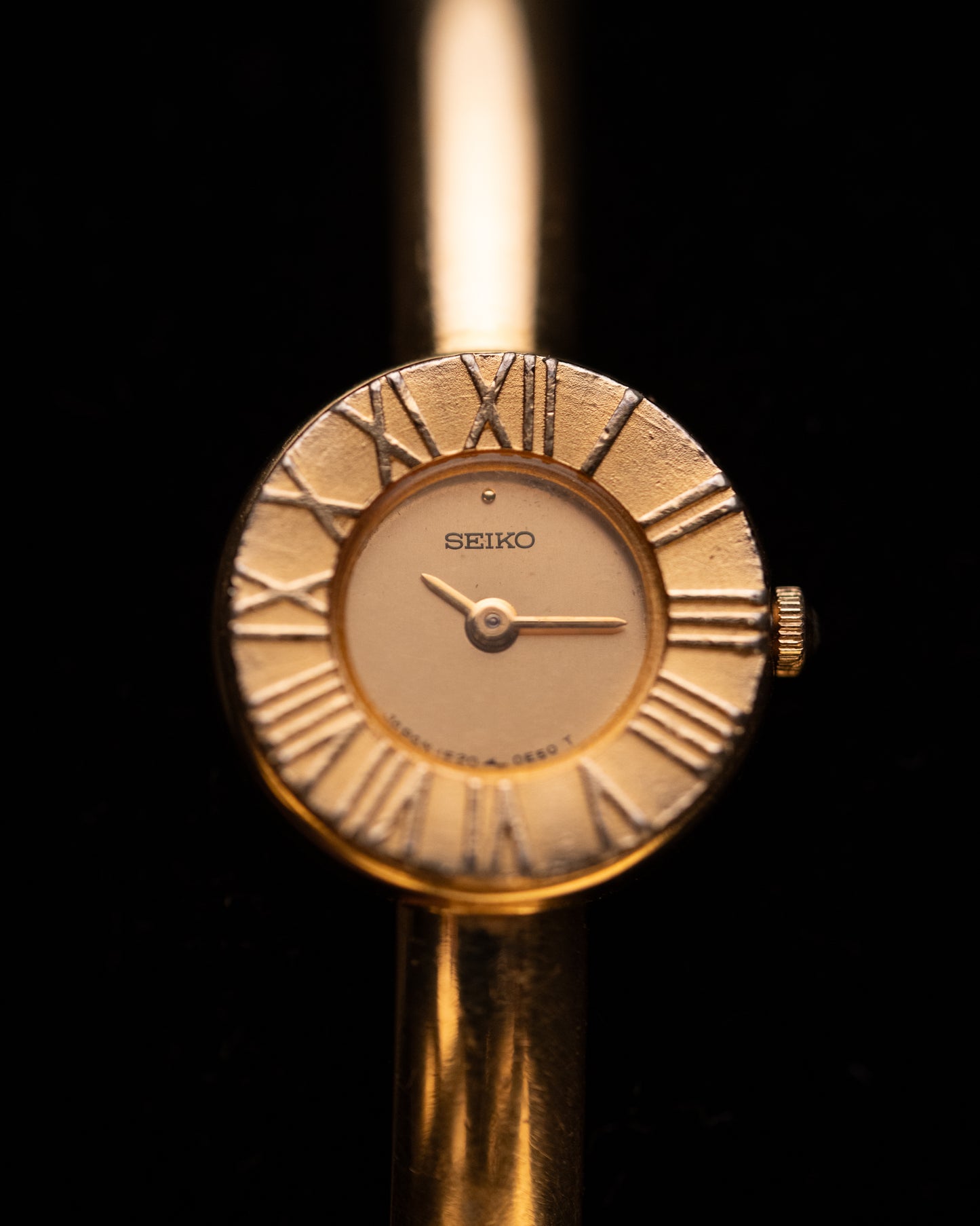 1980s Vintage Seiko Gold Bangle