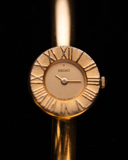 1980s Vintage Seiko Gold Bangle