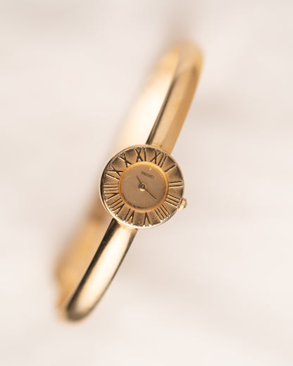 1980s Vintage Seiko Gold Bangle
