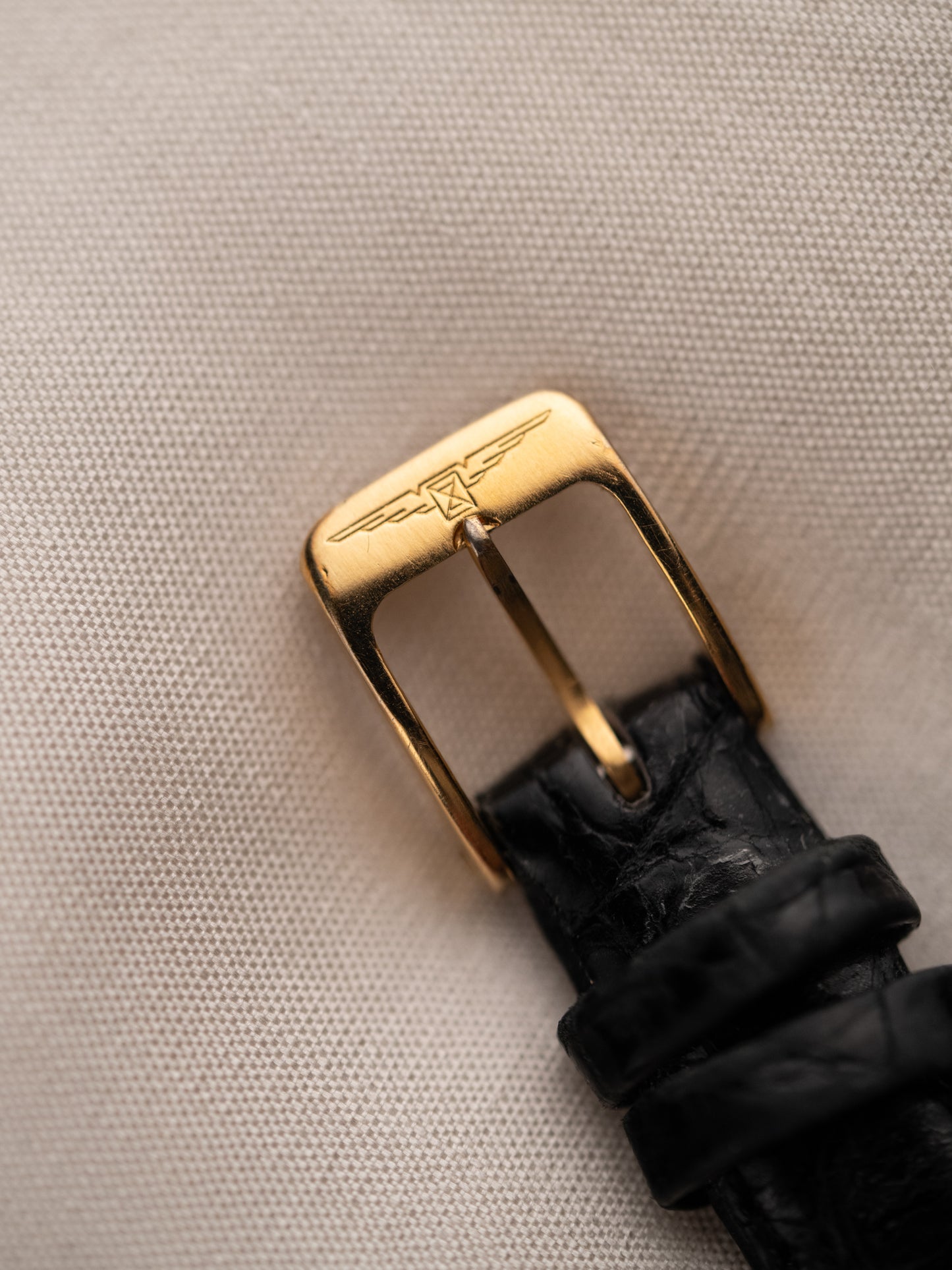 1980s Vintage Longines Skewed Tank