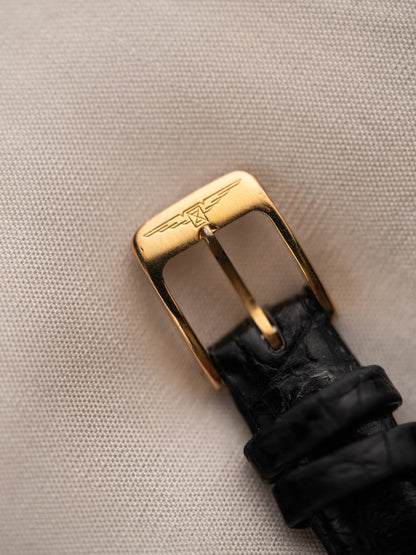 1980s Vintage Longines Skewed Tank