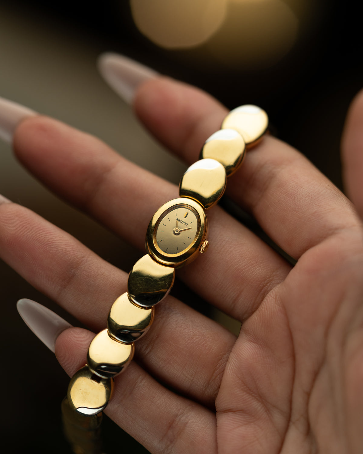 1980s Vintage Seiko Two-Tone Shell Bracelet