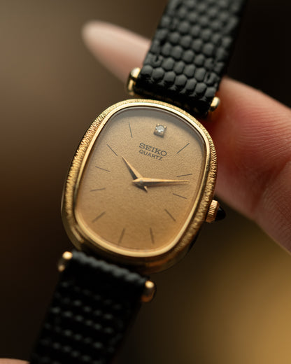 1980s Vintage Seiko Diamond Marker Oval