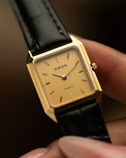 1990s Vintage Rado Faceted Tank