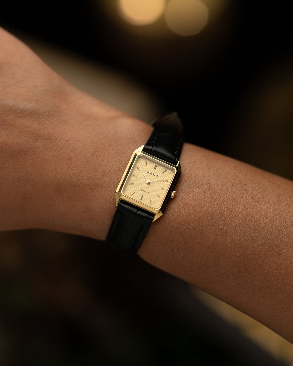 1990s Vintage Rado Faceted Tank