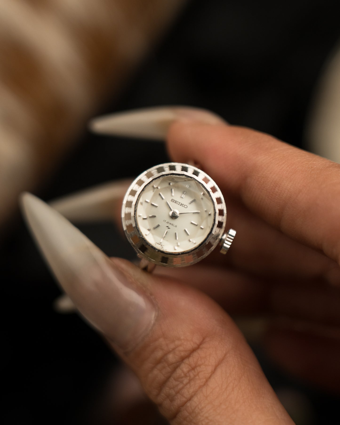 Vintage Hand Wound Seiko Ring