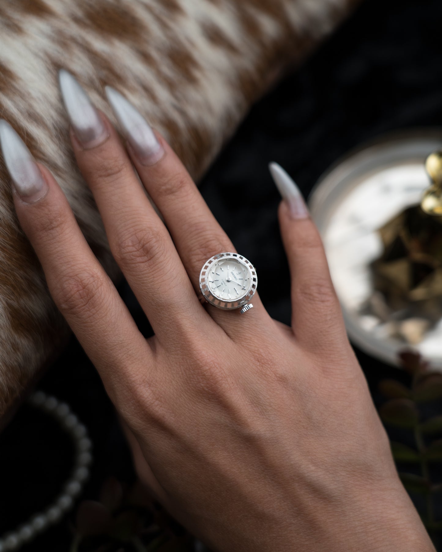 Vintage Hand Wound Seiko Ring