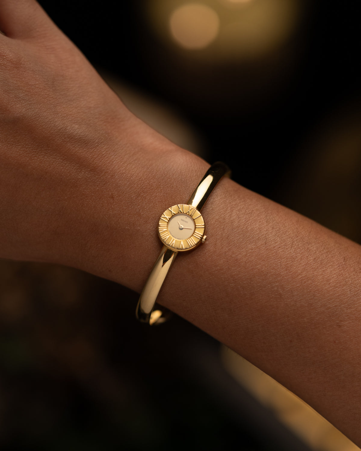 1980s Vintage Seiko Sunburst Bangle