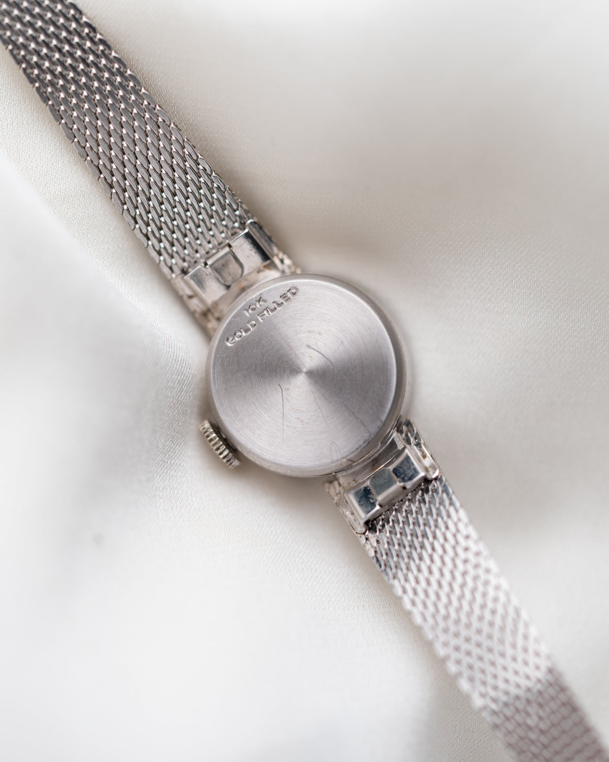 1960s Vintage Longines 10k Gold Filled Diamond Shoulder