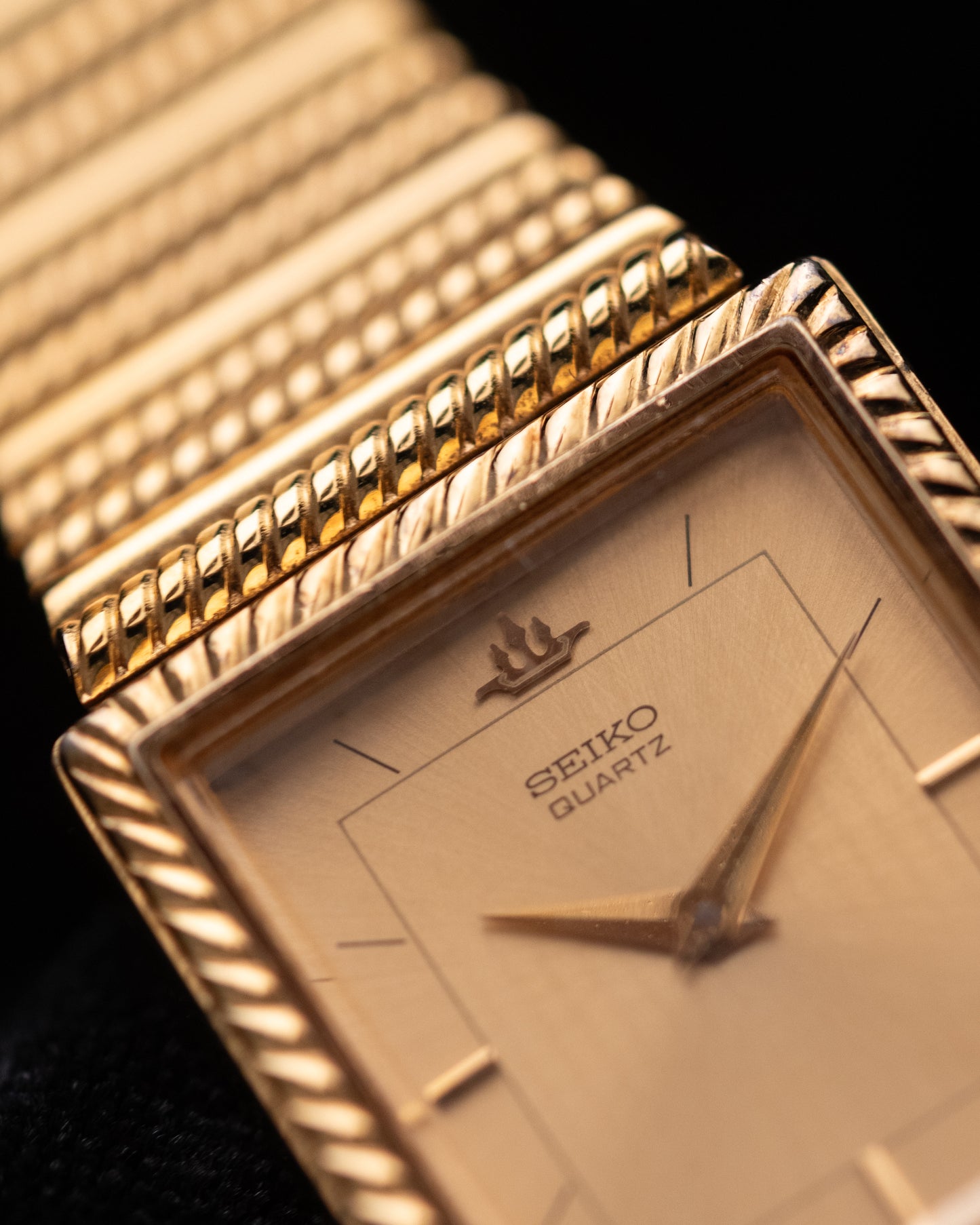 1980s Seiko Fluted Tank Bracelet