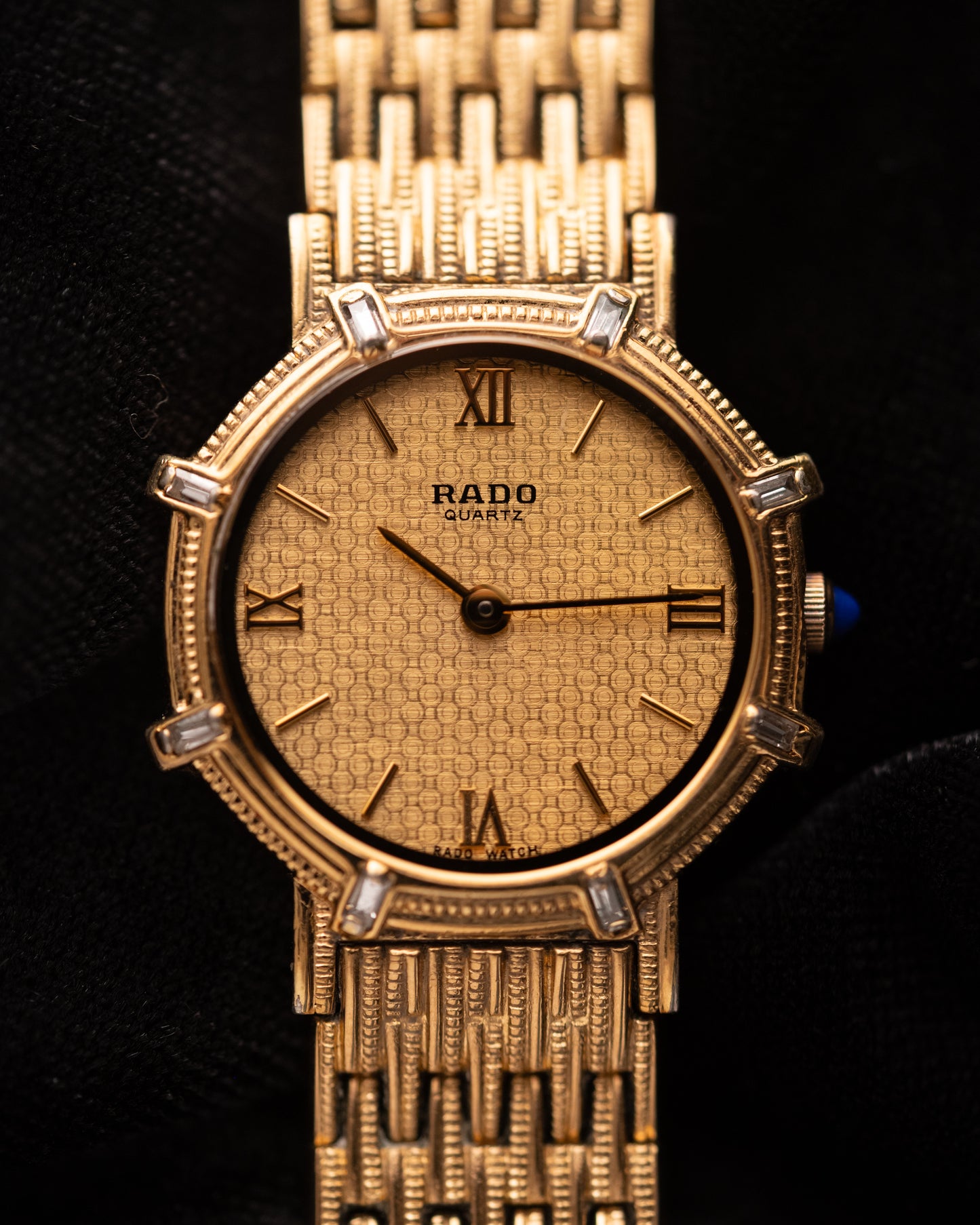 1980s Rado Baguette Bezel