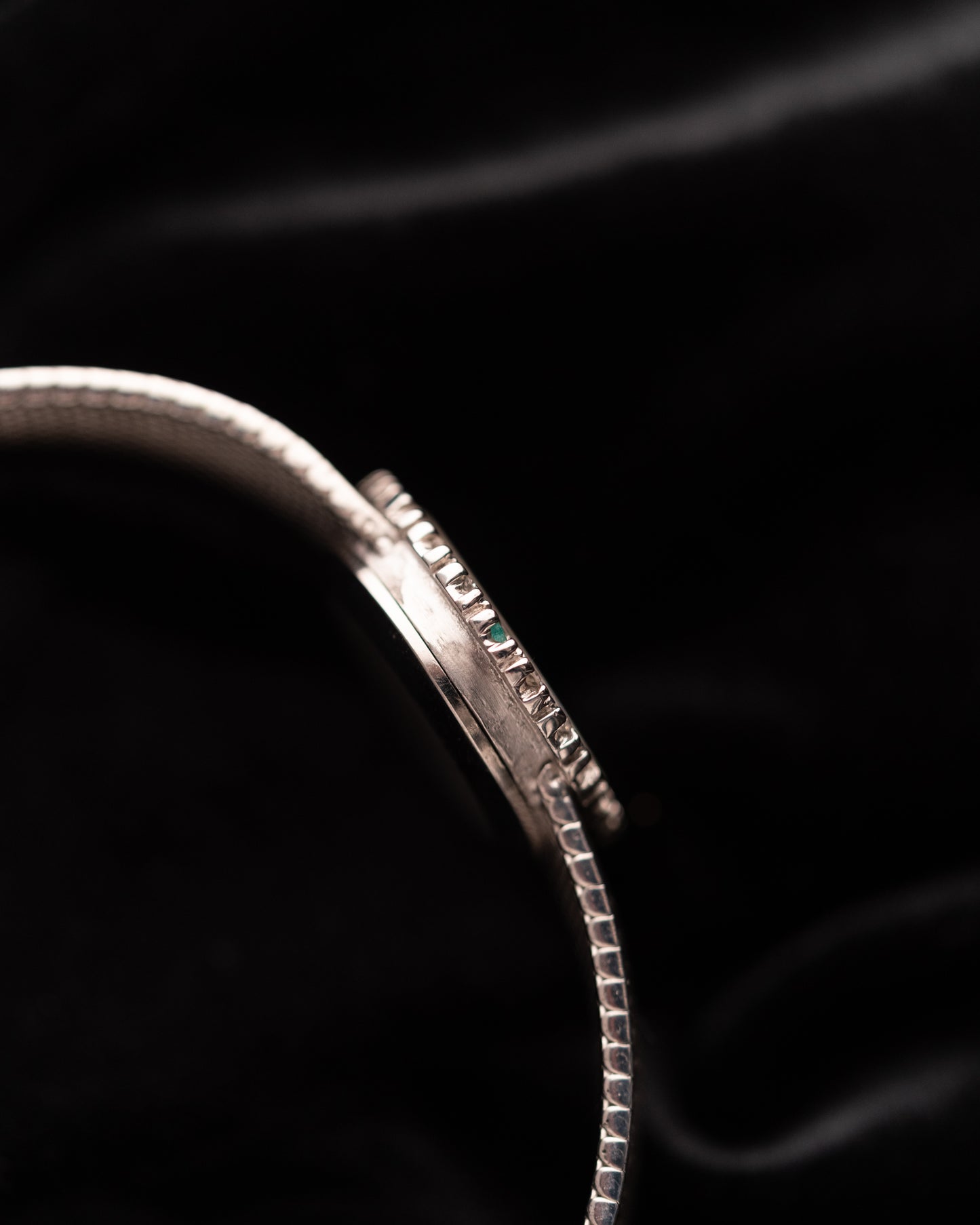 1970s Omega Diamond & Emerald Bezel