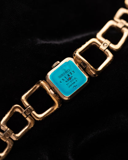 1970s Seiko Textured Square Link Bracelet