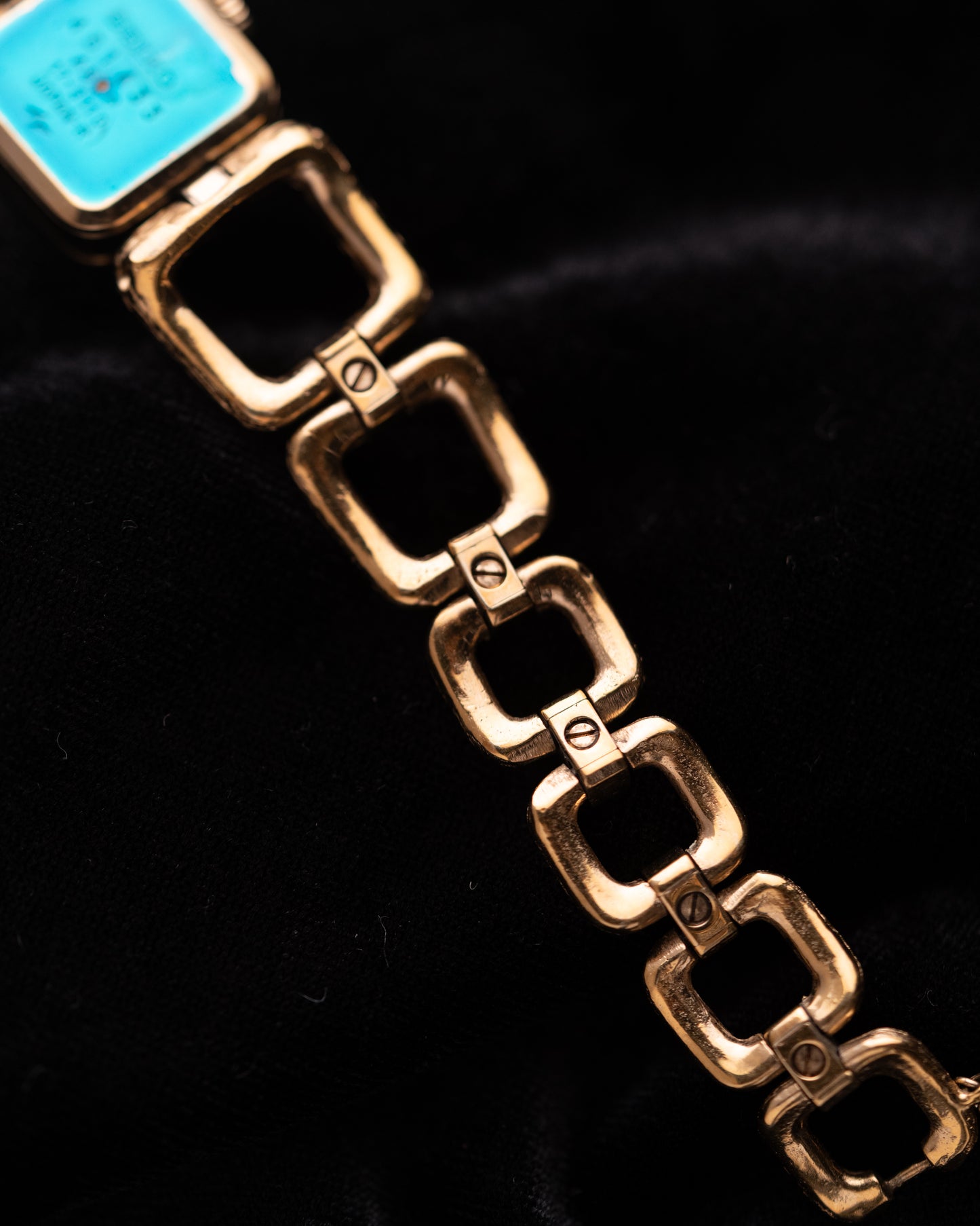 1970s Seiko Textured Square Link Bracelet