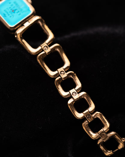 1970s Seiko Textured Square Link Bracelet