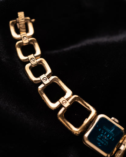 1970s Seiko Textured Square Link Bracelet
