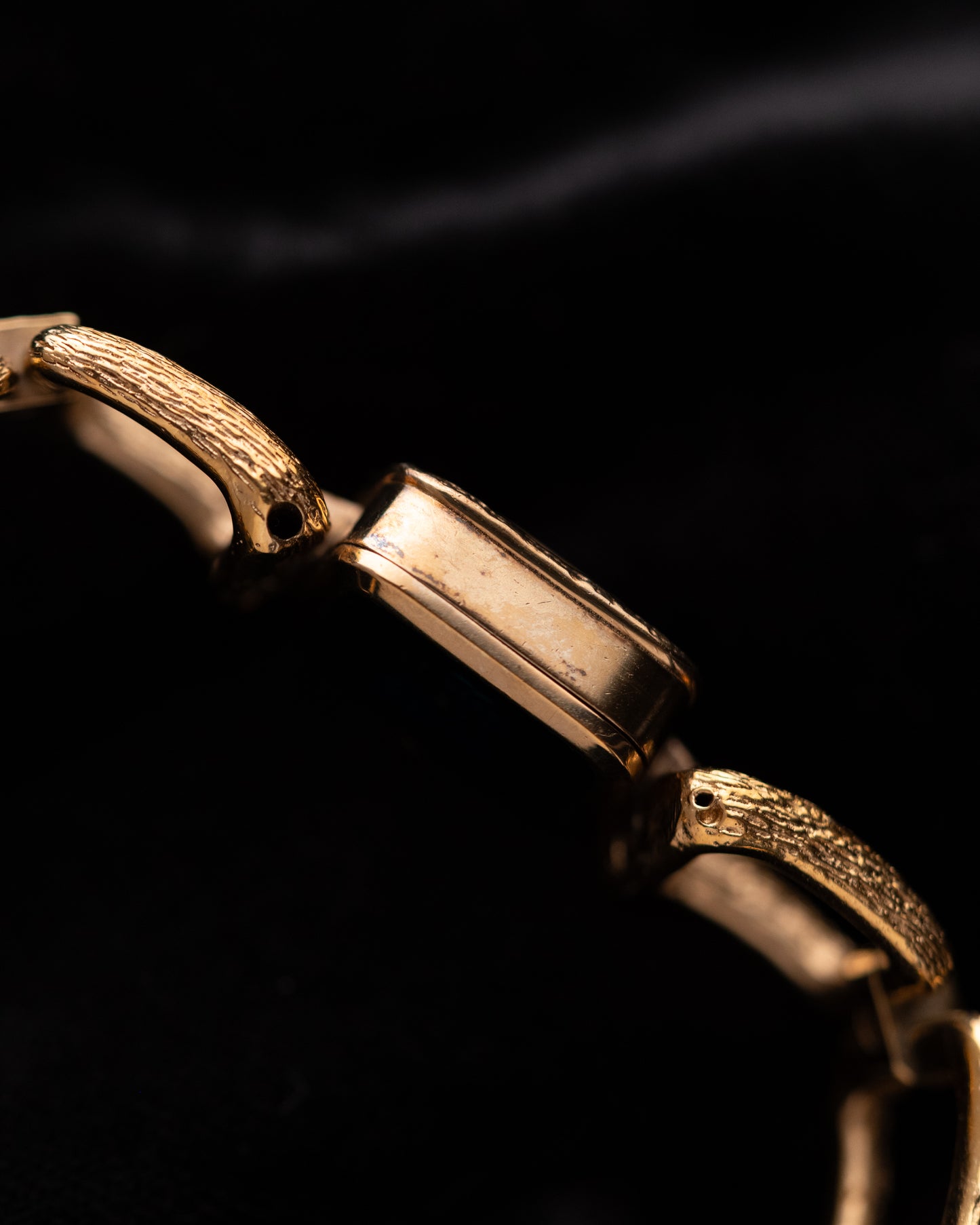 1970s Seiko Textured Square Link Bracelet