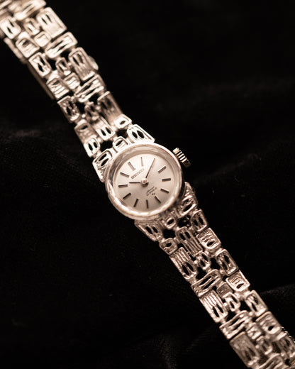1970s Seiko White Lattice Bracelet