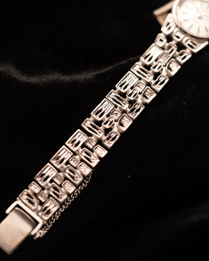 1970s Seiko White Lattice Bracelet