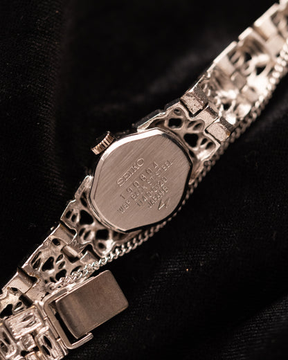 1970s Seiko White Lattice Bracelet