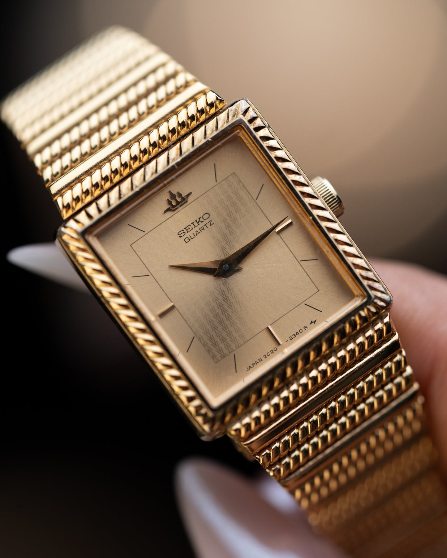 1980s Seiko Fluted Tank Bracelet