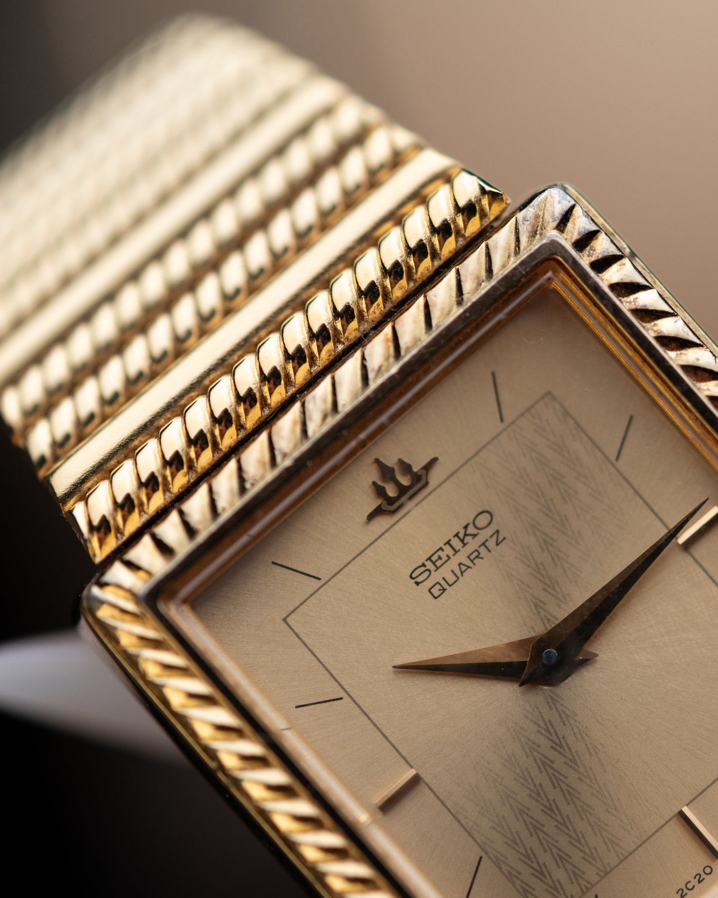 1980s Seiko Fluted Tank Bracelet