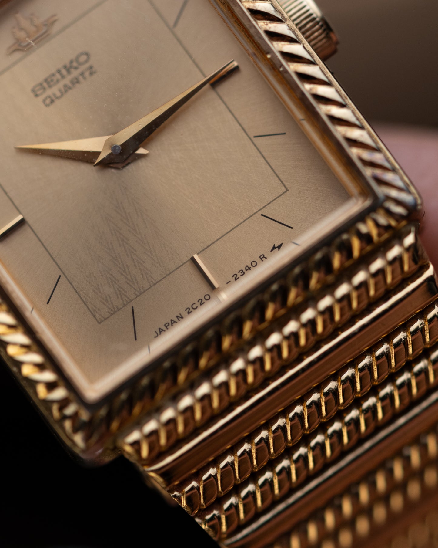 1980s Seiko Fluted Tank Bracelet