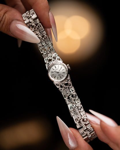 1970s Seiko White Lattice Bracelet