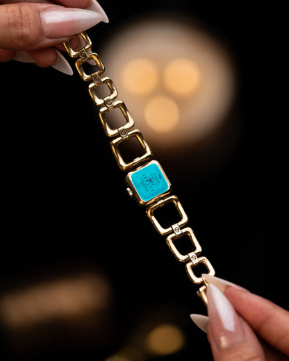 1970s Seiko Textured Square Link Bracelet
