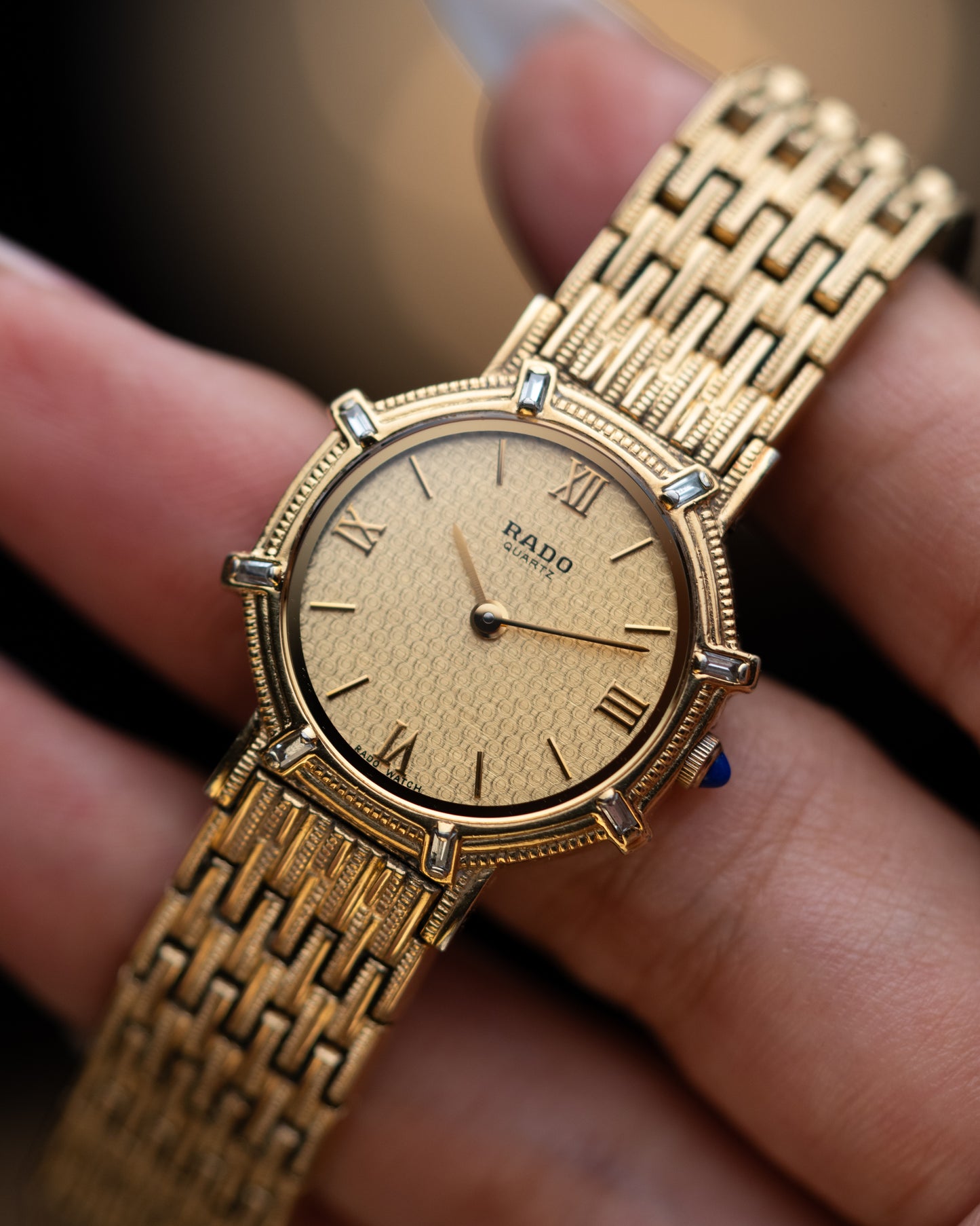 1980s Rado Baguette Bezel