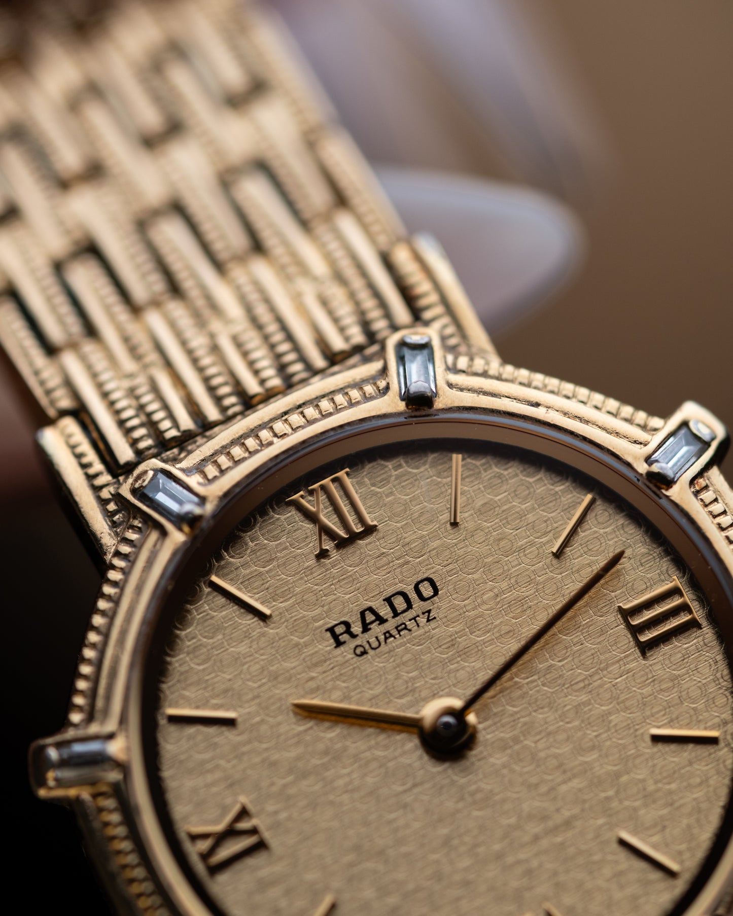 1980s Rado Baguette Bezel