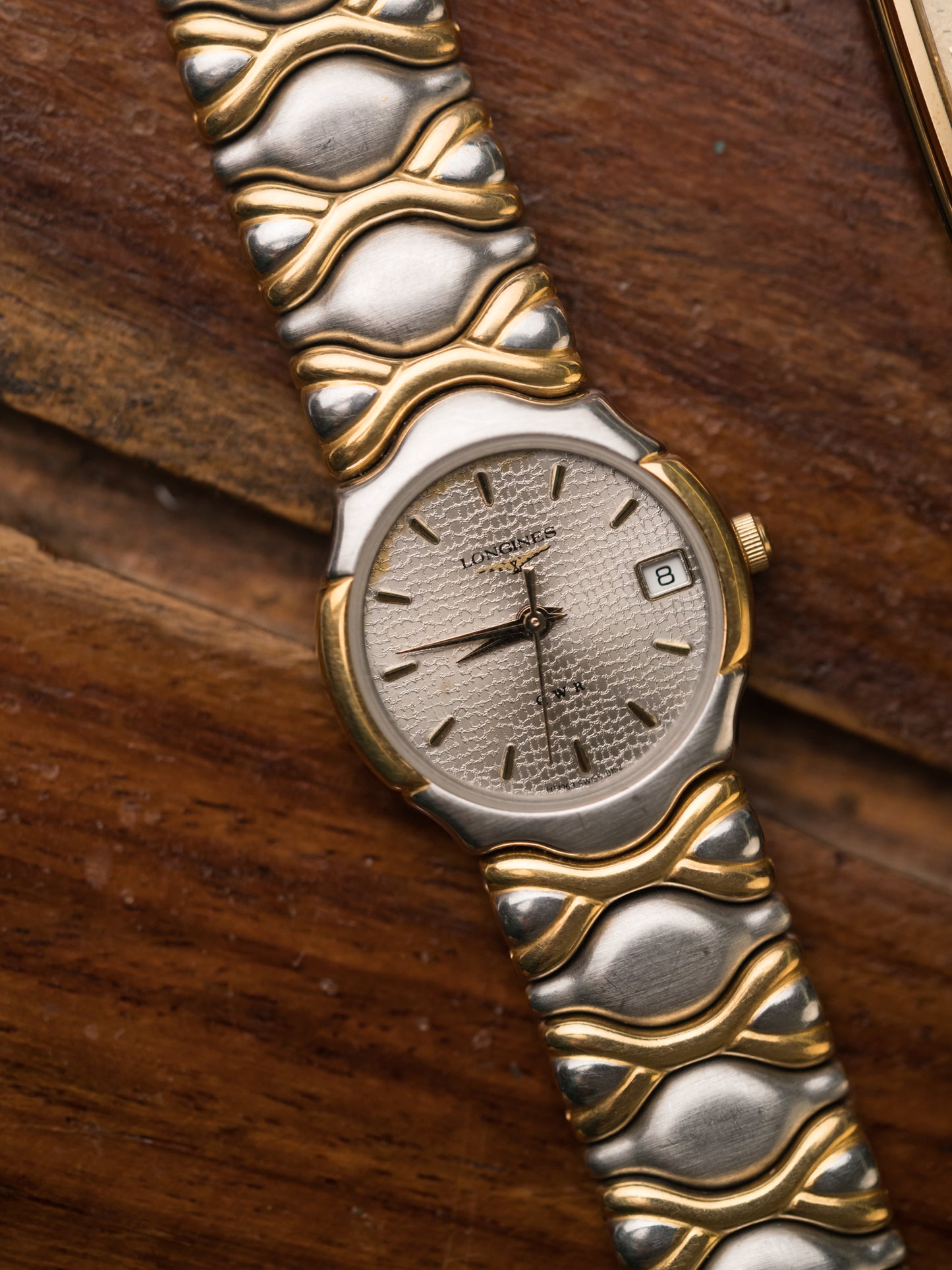1990s Vintage Longines Dual Toned Watch