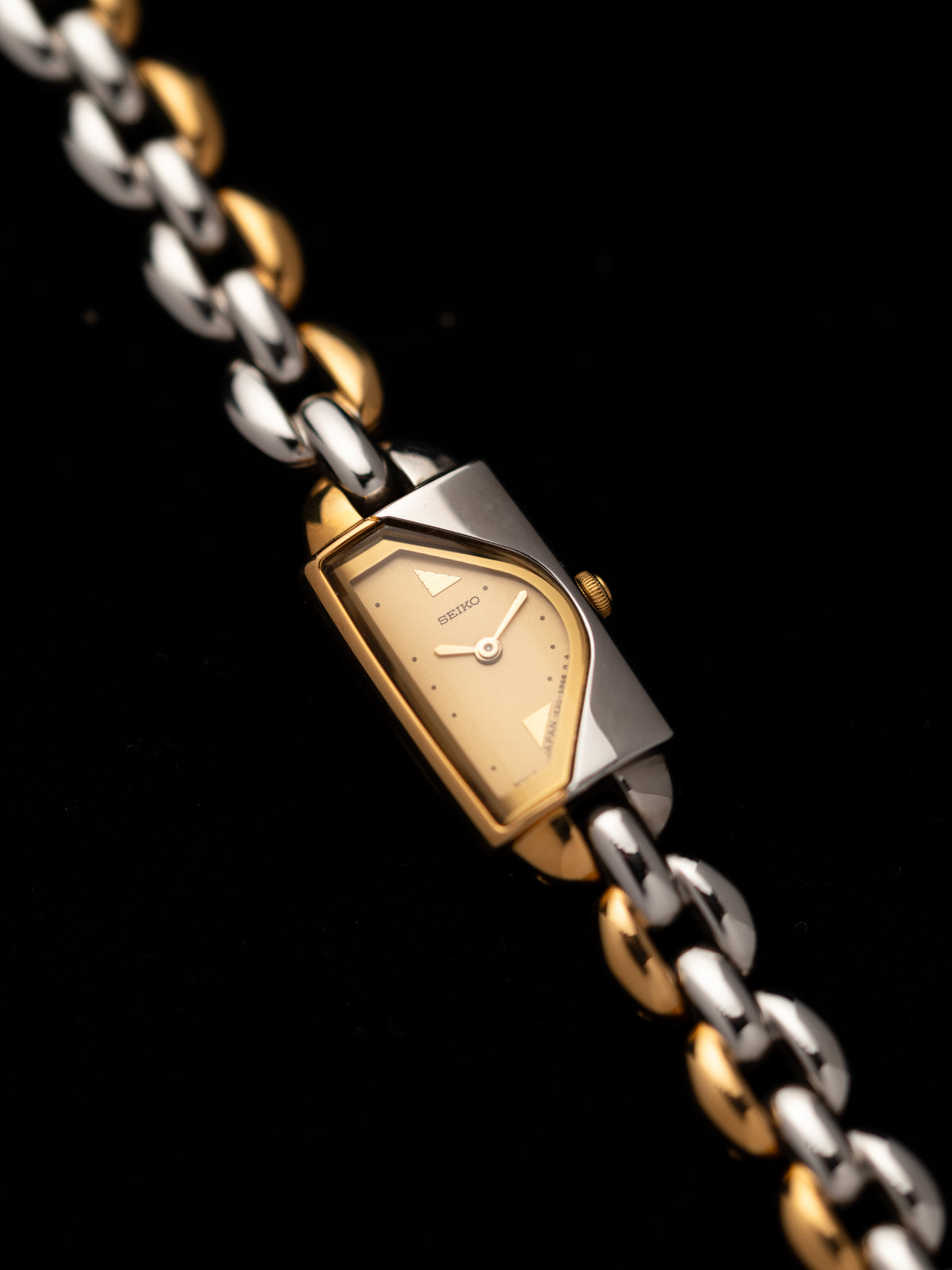 1990s Vintage Seiko Asymmetric Two Tone